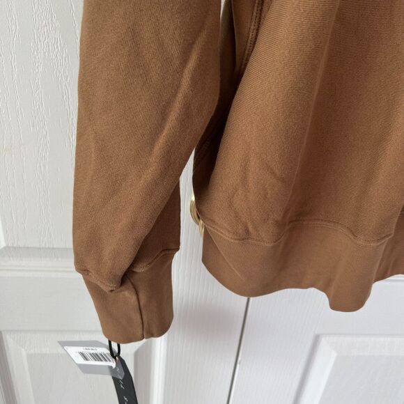 NWT $310 Les Tien Heavyweight Hoodie Size Small Men Faded Brown Brushed Fleece - Picture 10 of 13